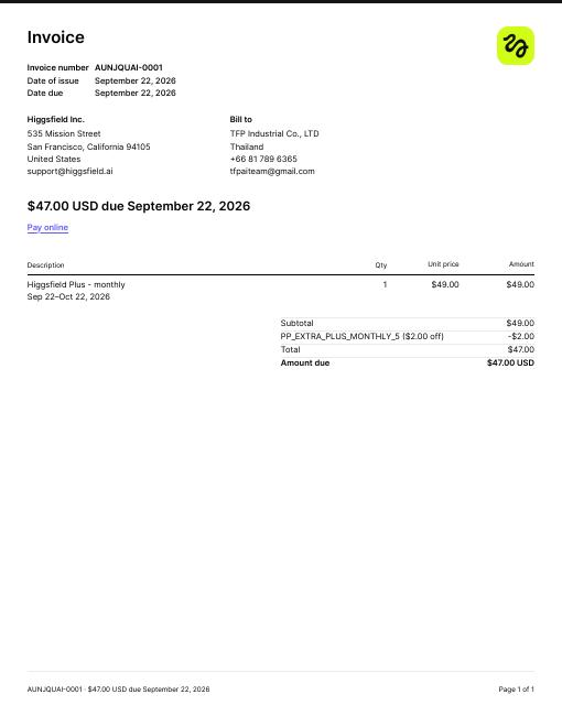 invoice