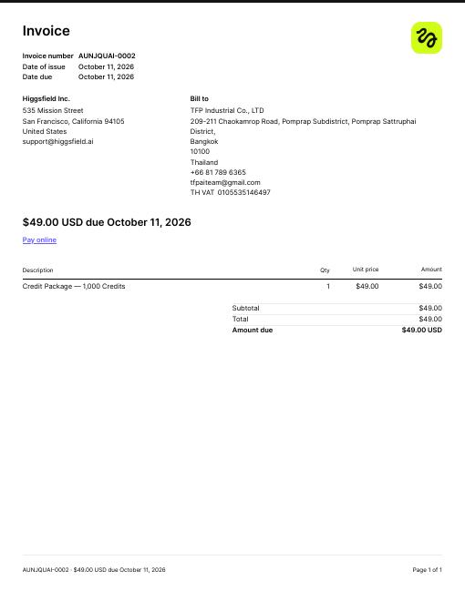 invoice
