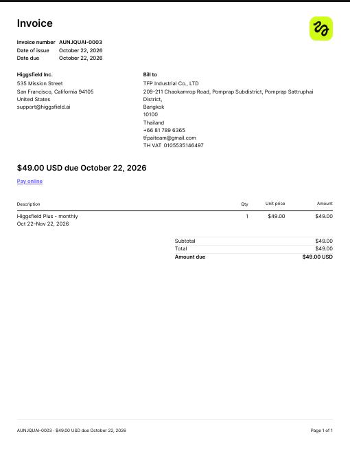 invoice
